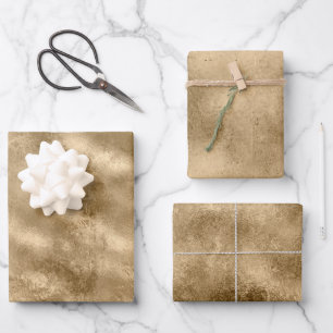 Hoja De Papel De Regalo Oro antiguo