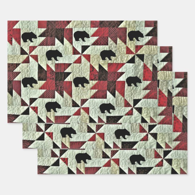 Hoja De Papel De Regalo Oso (Set)