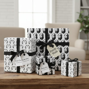 Hoja De Papel De Regalo Oso Panda