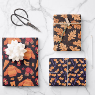 Hoja De Papel De Regalo Otoño acogedor