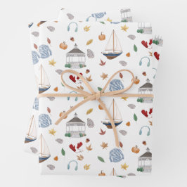 Hoja De Papel De Regalo Otoño de Fairfield Connecticut en Nueva Inglaterra