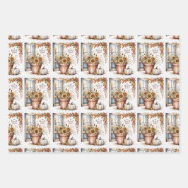 Hoja De Papel De Regalo Otoño, otoño, halloween, día de Acción de Gracias,