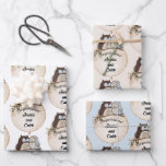 Hoja De Papel De Regalo Owls Bodas Felicitaciones Añadir nombres Cute 3<br><div class="desc">Lechuzas Boda Felicitaciones Añadir nombres Cute 3 Hojas de papel de ajuste</div>
