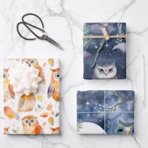 Hoja De Papel De Regalo Owls wrapping paper