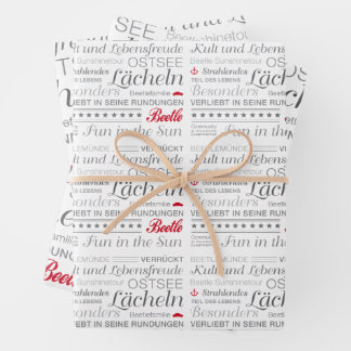 Hoja De Papel De Regalo Packpapier Blätter Set