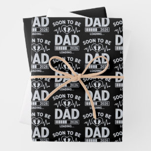 Hoja De Papel De Regalo Padre Pronto a Ser 2026 Anuncio de Embarazo en Car