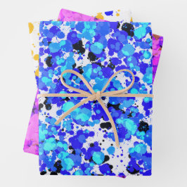 Hoja De Papel De Regalo Paint salpicado