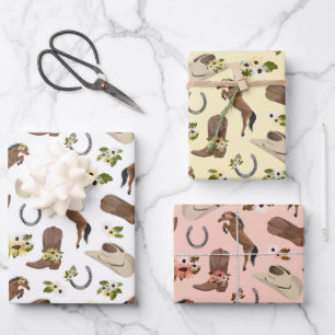 Hoja De Papel De Regalo País y floral