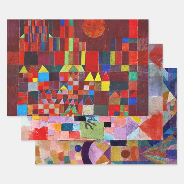 Hoja De Papel De Regalo Paisaje de Paul Klee (Set)