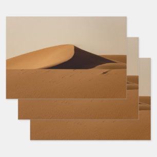 Hoja De Papel De Regalo Paisaje del desierto de las dunas de arena