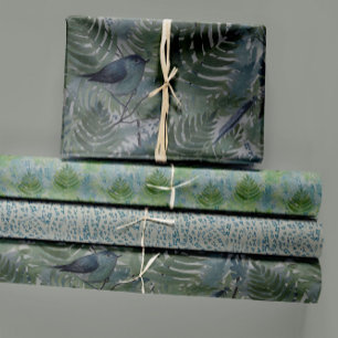 Hoja De Papel De Regalo Pájaro Frena Dragonflies Decoupage inspirada en la