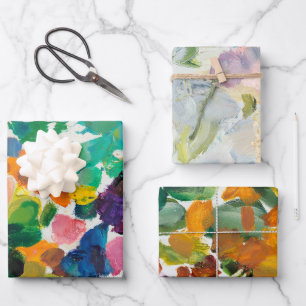 Hoja De Papel De Regalo Paleta de artista uno