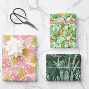 Hoja De Papel De Regalo Palmeras Tropicales
