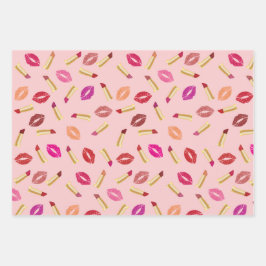 Hoja De Papel De Regalo Palos de labios