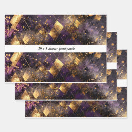 Hoja De Papel De Regalo Panel de Cajón de Decoupage Motivos de Diamante Pú