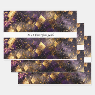 Hoja De Papel De Regalo Panel de Cajón de Decoupage Motivos de Diamante Pú