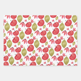 Hoja De Papel De Regalo Pap de envolvimiento pintado a mano con un patrón 