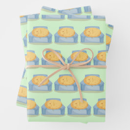 Hoja De Papel De Regalo Papa Cansado