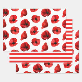 Hoja De Papel De Regalo Papas acuáticas. Patrón floral. Amortiguador