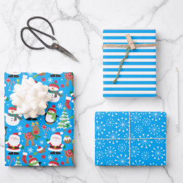 Hoja De Papel De Regalo Papás Noel