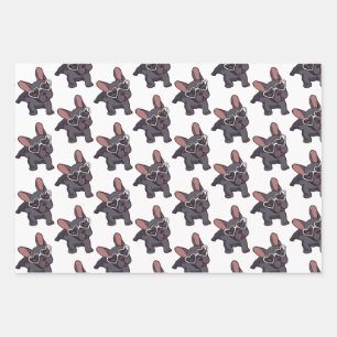 Hoja De Papel De Regalo papeles de envoltura de bulldog francés.