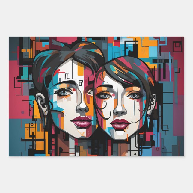 Hoja De Papel De Regalo Papier Cadeau LGBTQ (Anverso)