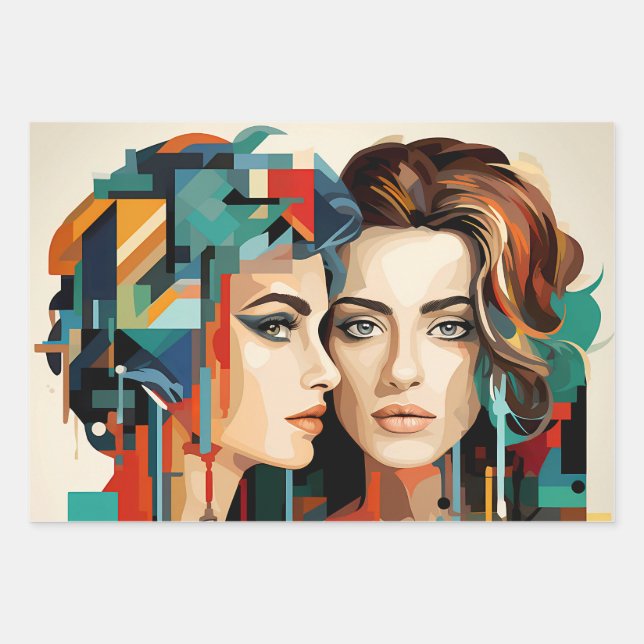 Hoja De Papel De Regalo Papier Cadeau LGBTQ (Anverso)