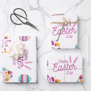 Hoja De Papel De Regalo Paquete Pascua, Funny Easter Pegatina