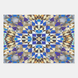 Hoja De Papel De Regalo Parqué azul