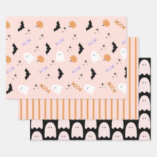 Hoja De Papel De Regalo Partido Halloween Spooktacular Moderno