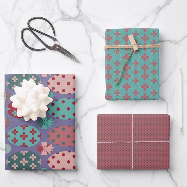 Hoja De Papel De Regalo Pascua - Compañero de conejitos con cuerpo positiv (Anverso)