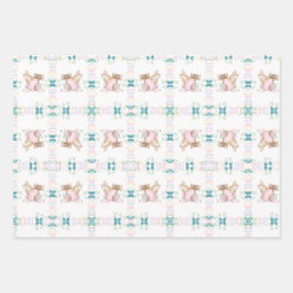 Hoja De Papel De Regalo Pascua de conejo