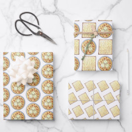 Hoja De Papel De Regalo Pascua de la sopa de bolas Matzo Matzah de cocina 