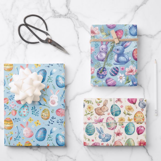 Hoja De Papel De Regalo Pascua de primavera 2 (Anverso)