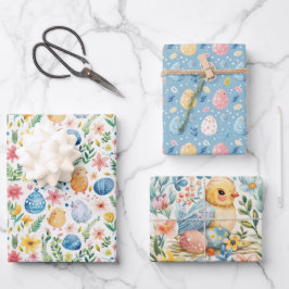 Hoja De Papel De Regalo Pascua de primavera 3