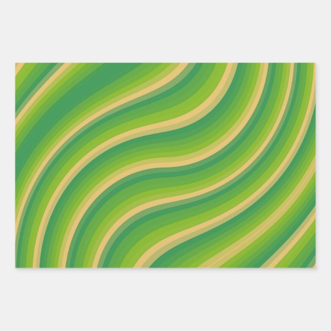 Hoja De Papel De Regalo Pasión Verde (Anverso)