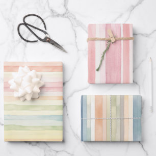 Hoja De Papel De Regalo Pastel de agua arcoiris