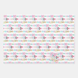 Hoja De Papel De Regalo Pastel de Cascanueces de Navidad con Nombre Person