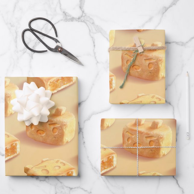 Hoja De Papel De Regalo Pastel de piña (Anverso)