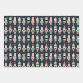 Hoja De Papel De Regalo Pastel Nutcracker