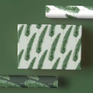 Hoja De Papel De Regalo Pastel tradicional y Cazador Vino Verde de Inviern