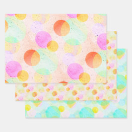 Hoja De Papel De Regalo Pasteles Celesta
