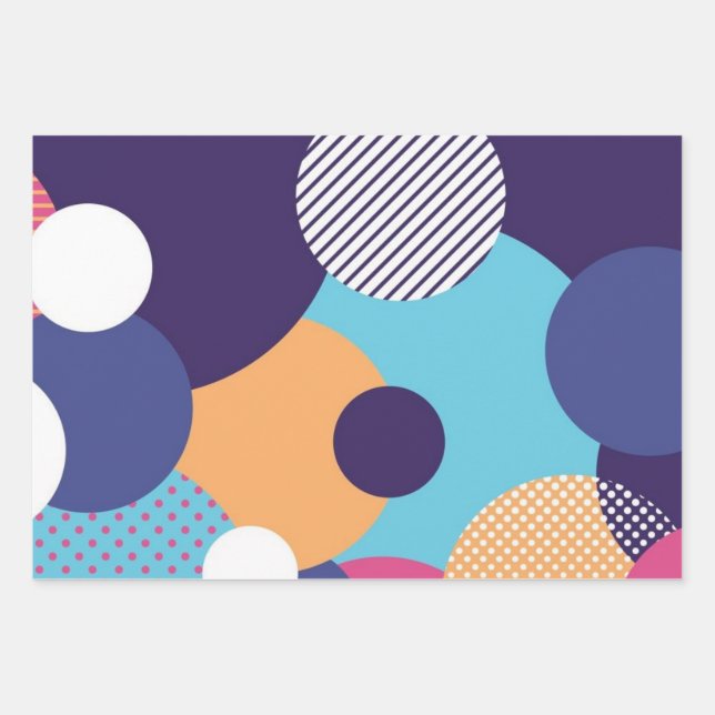 Hoja De Papel De Regalo Patrón abstracto (Anverso)