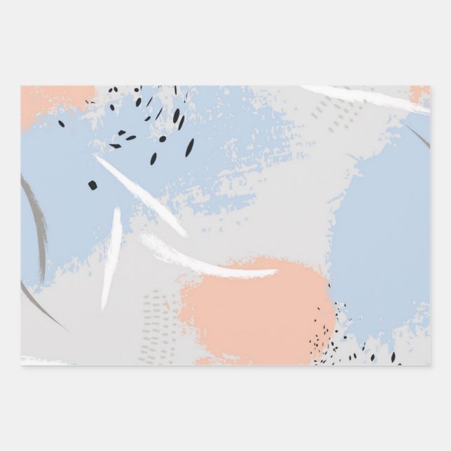 Hoja De Papel De Regalo Patrón abstracto (Anverso)