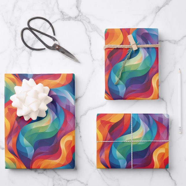 Hoja De Papel De Regalo Patrón abstracto en mosaico de Guay (Anverso)