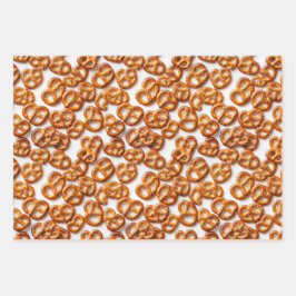 Hoja De Papel De Regalo Patrón alemán de Pretzels