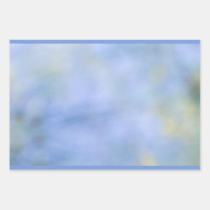 Hoja De Papel De Regalo Patrón Azul Amarillo Abstracto Casual