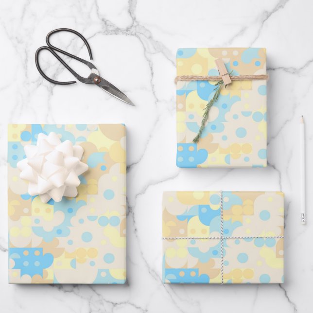 Hoja De Papel De Regalo Patrón Boho (Anverso)