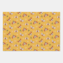 Patrón boho de las polillas dibujadas a mano