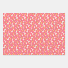 Hoja De Papel De Regalo Patrón Bunny Cute Easter